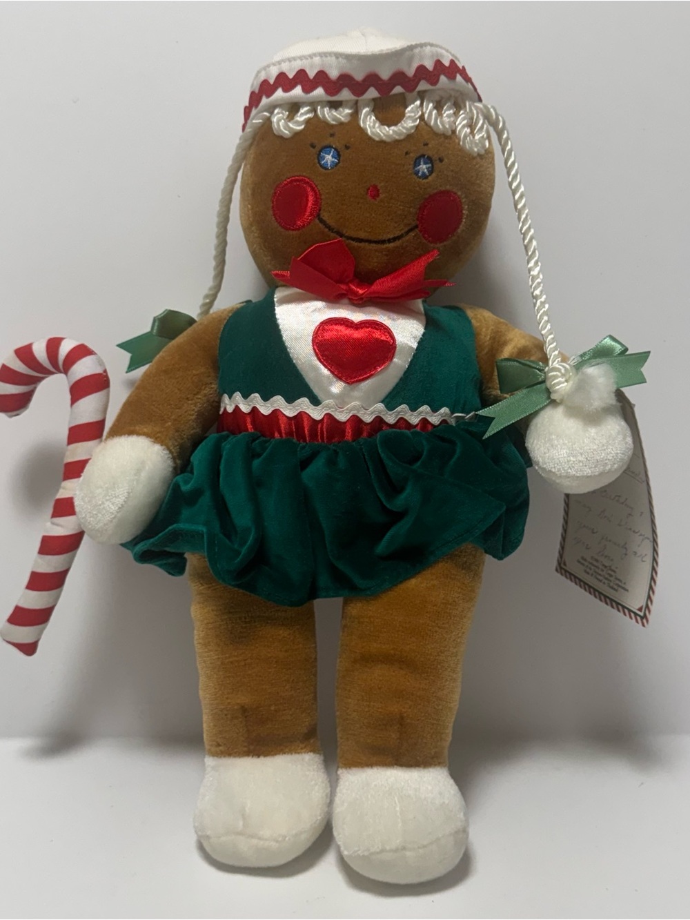 vintage 1990 Commonwealth Target Christmas gingerbread girl plush doll